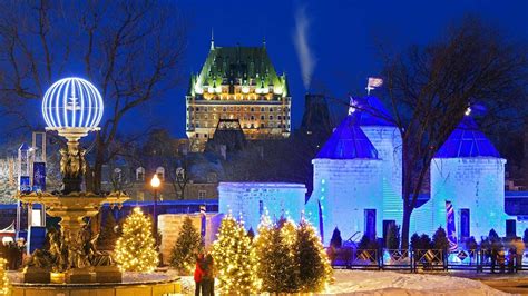 Carnaval De Québec Quebec Winter Carnival Ice Palace Snow Sculptures