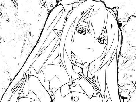Vampire Anime Coloring Pages