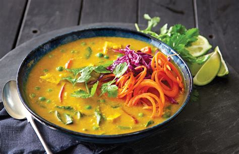 Coconut Curry Soup With Carrot Noodles Healthy Food Guide