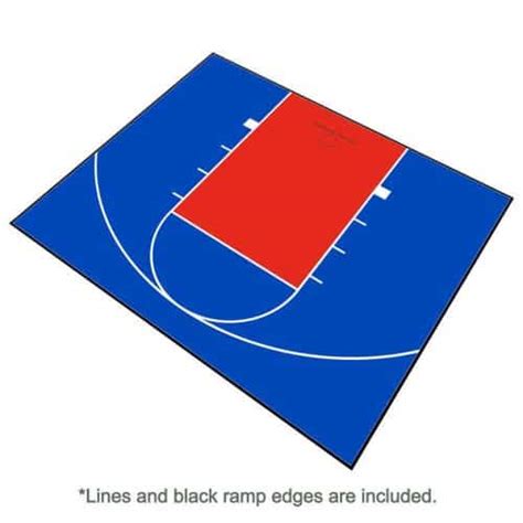 30x30 Basketball Half Court Floor Kit W Modutile Sport Tiles