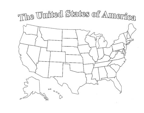 50 States Map Blank Printable Printable Maps Map