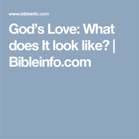 Gods Love What Does It Look Like Gods Love God Love