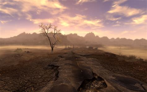 The Wasteland Fallout Newvegas Landscape Background Wasteland