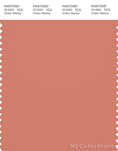 Pantone Smart 17 1341 Tcx Color Swatch Card Pantone Tawny Orange