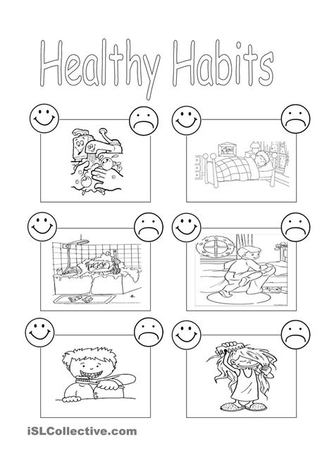 Health Worksheets For Elementary Thekidsworksheet