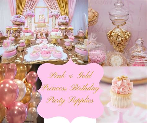 I've had a lot of cupcakes in my life, but i have never had any fairy birthday party ideas looks very great if you able to put up a nice decorations. Pink & Gold Princess Birthday Party Supplies - Hip Hoo-Rae
