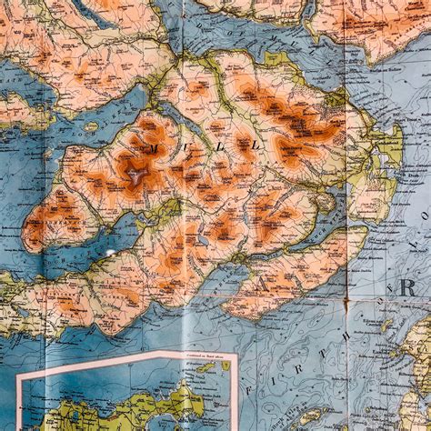Framed 1953 Map Of Argyll