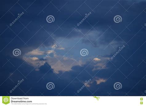 Cloudy Sky Stock Image Image Of Blue Clouds Dark Sombre 81945115