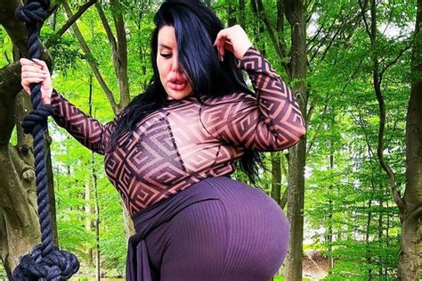 Model Who Wants World S Biggest Bum Flashes Cheeks In Sheer Bodysuit