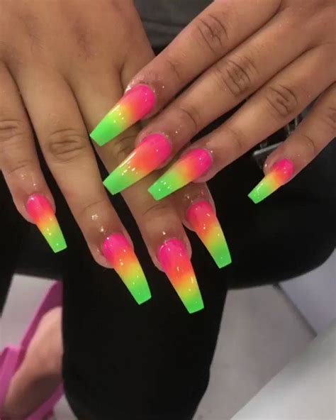 Pin By Ajaiah Edney On Everything In 2020 Glow Nails Neon Nails
