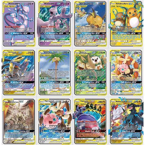 Check spelling or type a new query. 60Pcs/set Tag team EX Mega GX Shining Pokemon Cards Battle Game Cartoon Kids Collection Toys