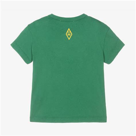 The Animals Observatory Green Cotton T Shirt Childrensalon