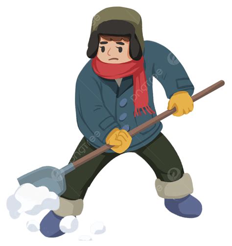 Man Shoveling Snow Clip Art