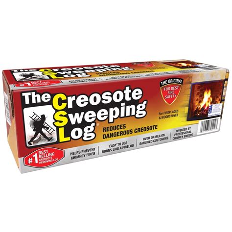 Csl Creosote Sweeping Log For Fireplaces And Woodstoves Chimney