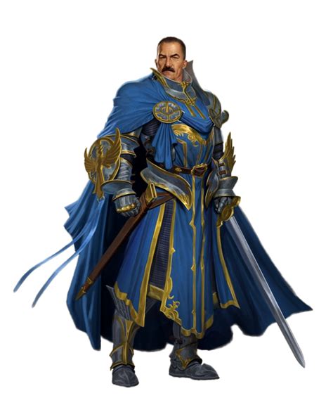 Male Human Paladin Fighter Knight Pathfinder Pfrpg Dnd Dandd 35 5e 5th