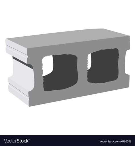 Cement Block Icon Royalty Free Vector Image Vectorstock