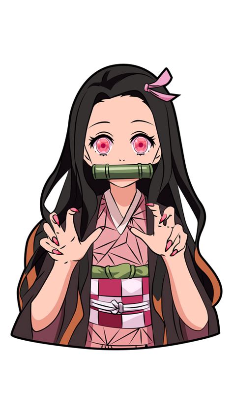 Nezuko Kamado Is A Cute Demon With Long Black Hair Pink Eyes And