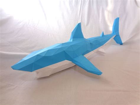 Shark Papercraft Pdf Pack 3d Paper Sculpture Template With