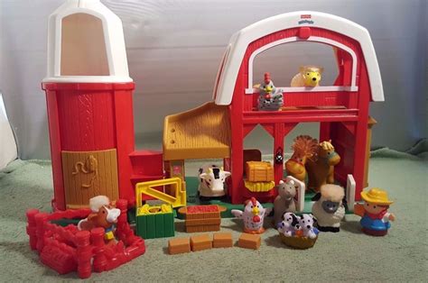Little farmers will have a blast exploring all the exciting activities on the caring for animals farm. Fisher Price Little People Animal Sounds Farm Barn w ...