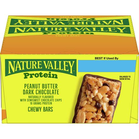 Nature Valley Protein Chewy Granola Bars Peanut Butter Dark Chocolate