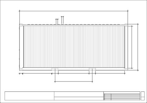Shipping Container Homes Technical Drawings 20gp Дома из контейнеров
