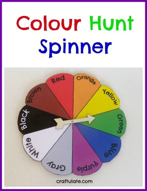Colour Hunt Spinner Preschool Circle Time Preschool Colors
