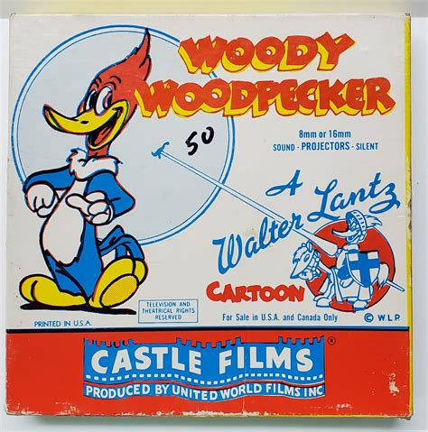 Castle Films Woody Woodpecker 521 Hot Rod Huckste 8 Mm Of 16 Mm