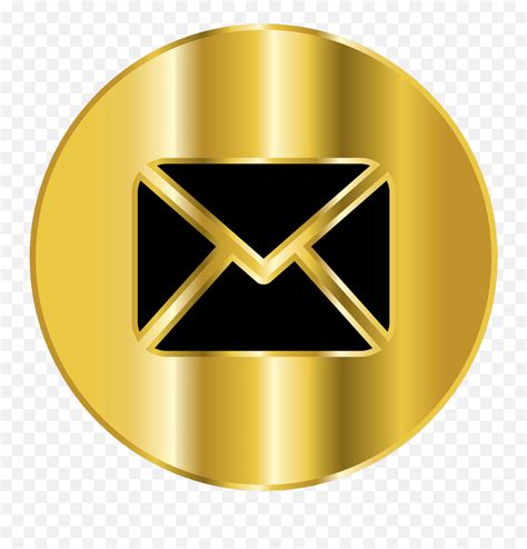 Rose Gold Gmail Icon Transparent Gold Email Icon Pngemail Icon For