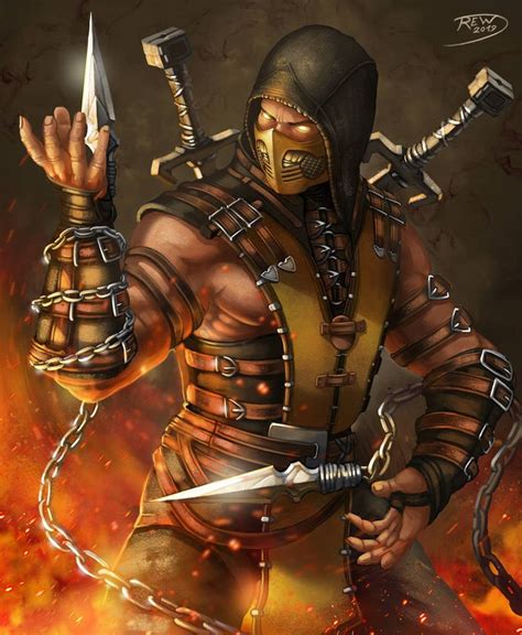 Scorpion By Blouson On Deviantart Mortal Kombat Art Mortal Kombat X