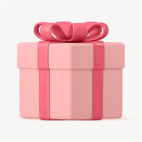 Pink Gift Box Clipart D Premium Photo Rawpixel
