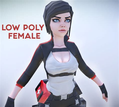 Artstation Lily Stylized Low Poly Character Game Ready