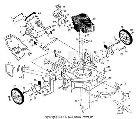 Push Mower Parts Diagram