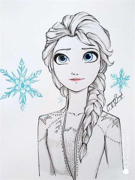 How To Draw Elsa In Frozen 2 Amanda Gregorys Coloring Pages
