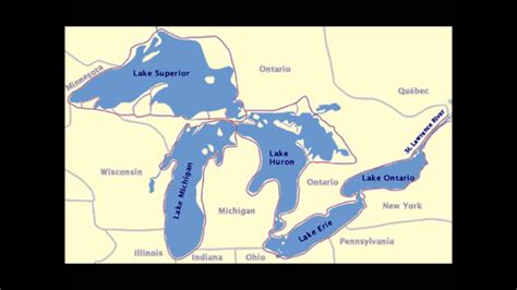 Map Of 5 Great Lakes Draw A Topographic Map