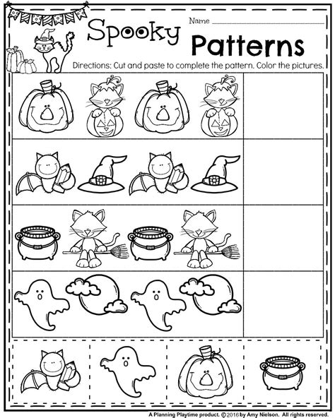 Halloween Printable Worksheets For Preschoolers Coloring Pages