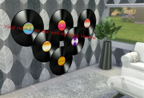 My Sims 4 Blog Vinyl Records Wall Decor By Ladyvenera