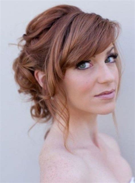 28 wedding hairstyles with bangs that had gone way too far wedding hairstyles… updos for