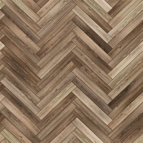 Seamless Wood Parquet Texture Herringbone Brown Stock Photo Image Of