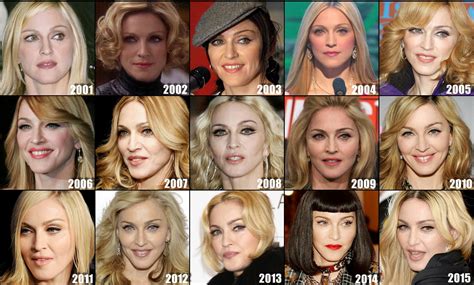 Madonnas Face Evolution The Last 15 Years By Confessiononmdna On