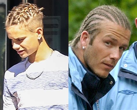Romeo Beckham Copies David Beckhams Braids And Looks Just Like Dad Pic