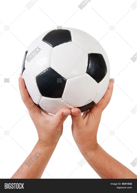 Hands Holding Football Image And Photo Free Trial Bigstock