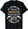 Hübsche Tochter Vater Waffen Schaufel Alibi Lustig T-Shirt: Amazon.de ...