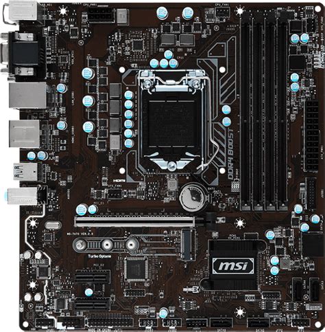 Msi B250m Pro Vdh Motherboard Specifications On Motherboarddb