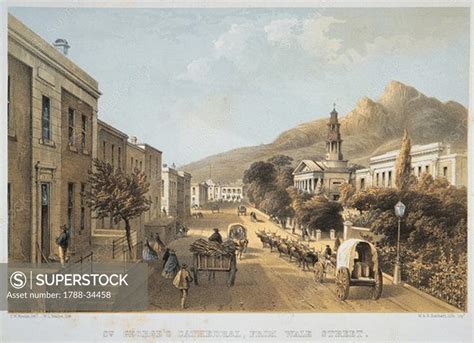 South Africa 19th Century Cape Town Wale Street And St Georges
