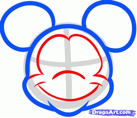 Draw Mickey Mouse Easy Step By Step Drawing Sheets Added By Dawn