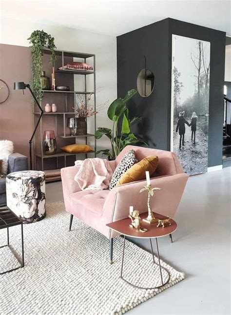 10 Black And Pink Living Room Decoomo