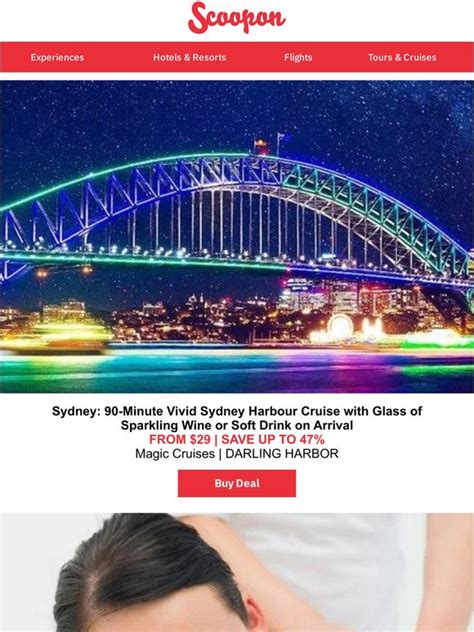 Scoopon Sydney 90 Minute Vivid Cruise With Glass Of Sparkling Or Soft Drink Milled