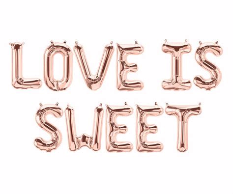 Love Is Sweet Balloons 16in Party Sweets Table Bar Sign Giant Letter
