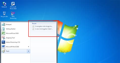 Menonaktifkan Atau Menghapus Semua Recent Document Pada Windows 7 Root93