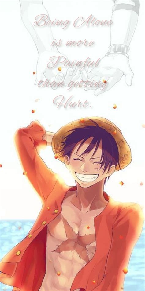 Luffy Ace Alone Hurt One Piece Quote Sabo Sad Hd Phone